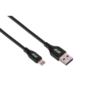 Кабель USB-A > Lightning заряджання/синхронізації 2E 1м, Glow, чорний (2E-CCAL-BL) Кабель USB-A > Lightning заряджання/синхронізації 2E 1м, Glow, чорний (2E-CCAL-BL)
