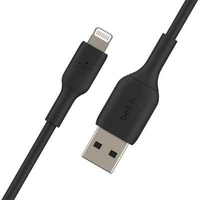 Кабель USB-A > Lightning заряджання/синхронізації Belkin 1м, 12Вт, PVC, чорний (CAA001BT1MBK) Кабель USB-A > Lightning заряджання/синхронізації Belkin 1м, 12Вт, PVC, чорний (CAA001BT1MBK)