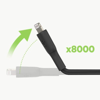 Кабель USB-A > Lightning заряджання/синхронізації Belkin 1м, 12Вт, PVC, чорний (CAA001BT1MBK) Кабель USB-A > Lightning заряджання/синхронізації Belkin 1м, 12Вт, PVC, чорний (CAA001BT1MBK)