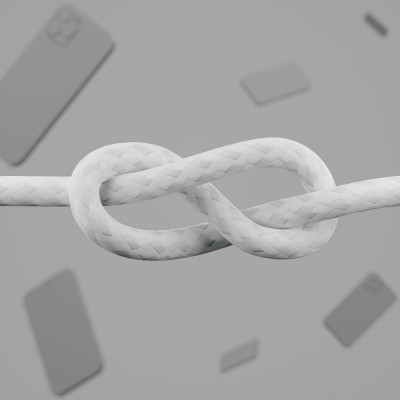 Кабель USB-A > Lightning заряджання/синхронізації Belkin 1м, плетений, силіконовий, з ремінцем на магніті, білий (CAA010BT1MWH) Кабель USB-A > Lightning заряджання/синхронізації Belkin 1м, плетений, силіконовий, з ремінцем на магніті, білий (CAA010BT1MWH)