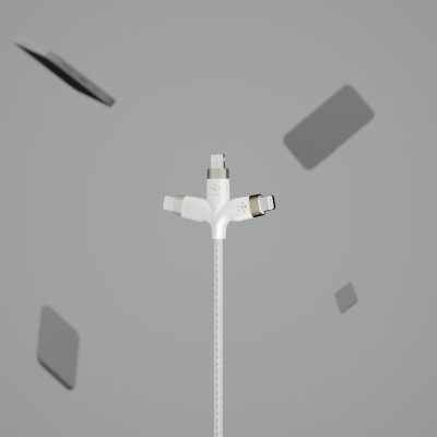 Кабель USB-A > Lightning заряджання/синхронізації Belkin 1м, плетений, силіконовий, з ремінцем на магніті, білий (CAA010BT1MWH) Кабель USB-A > Lightning заряджання/синхронізації Belkin 1м, плетений, силіконовий, з ремінцем на магніті, білий (CAA010BT1MWH)