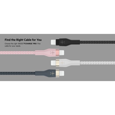 Кабель USB-A > Lightning заряджання/синхронізації Belkin 1м, плетений, силіконовий, з ремінцем на магніті, білий (CAA010BT1MWH) Кабель USB-A > Lightning заряджання/синхронізації Belkin 1м, плетений, силіконовий, з ремінцем на магніті, білий (CAA010BT1MWH)