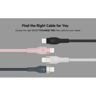 Кабель USB-A > Lightning заряджання/синхронізації Belkin 1м, плетений, силіконовий, з ремінцем на магніті, білий (CAA010BT1MWH) Кабель USB-A > Lightning заряджання/синхронізації Belkin 1м, плетений, силіконовий, з ремінцем на магніті, білий (CAA010BT1MWH)