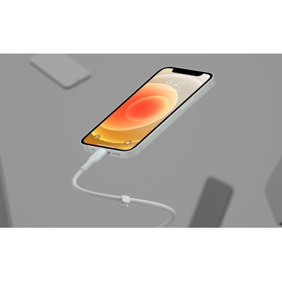Кабель USB-A > Lightning заряджання/синхронізації Belkin 1м, силіконовий з кліпсою, білий (CAA008BT1MWH) Кабель USB-A > Lightning заряджання/синхронізації Belkin 1м, силіконовий з кліпсою, білий (CAA008BT1MWH)