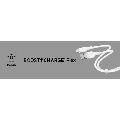 Кабель USB-A > Lightning заряджання/синхронізації Belkin 1м, силіконовий з кліпсою, білий (CAA008BT1MWH) Кабель USB-A > Lightning заряджання/синхронізації Belkin 1м, силіконовий з кліпсою, білий (CAA008BT1MWH)