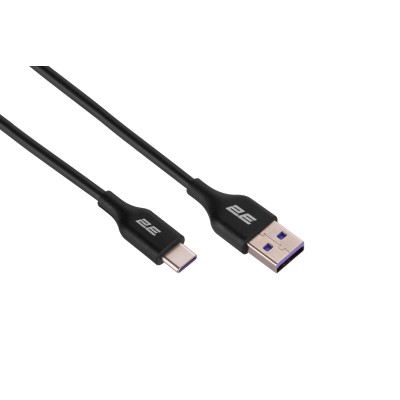 Кабель USB-A > USB-C заряджання/синхронізації 2E 1м, Type-C, Glow, чорний (2E-CCAC-BL) Кабель USB-A > USB-C заряджання/синхронізації 2E 1м, Type-C, Glow, чорний (2E-CCAC-BL)