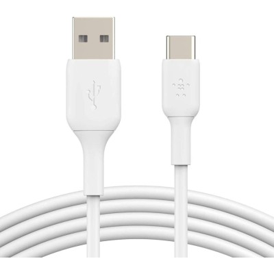 Кабель USB-A > USB-C заряджання/синхронізації Belkin 2м, 15Вт, Type-C, PVC, білий (CAB001BT2MWH) Кабель USB-A > USB-C заряджання/синхронізації Belkin 2м, 15Вт, Type-C, PVC, білий (CAB001BT2MWH)