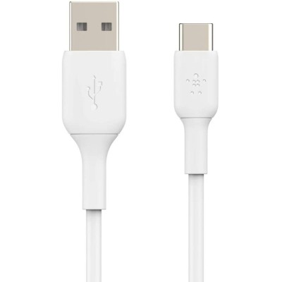 Кабель USB-A > USB-C заряджання/синхронізації Belkin 2м, 15Вт, Type-C, PVC, білий (CAB001BT2MWH) Кабель USB-A > USB-C заряджання/синхронізації Belkin 2м, 15Вт, Type-C, PVC, білий (CAB001BT2MWH)