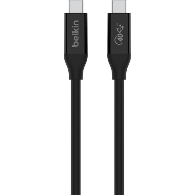 Кабель USB-C > USB-C заряджання/синхронізації Belkin 0.8м, 100Вт, Type-C, USB4, 40Гбс, чорний (INZ001BT0.8MBK) Кабель USB-C > USB-C заряджання/синхронізації Belkin 0.8м, 100Вт, Type-C, USB4, 40Гбс, чорний (INZ001BT0.8MBK)