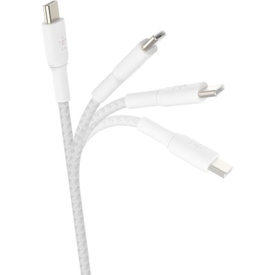 Кабель USB-C > USB-C заряджання/синхронізації Belkin 2м, 60Вт, Type-C, плетений, білий (CAB004BT2MWH) Кабель USB-C > USB-C заряджання/синхронізації Belkin 2м, 60Вт, Type-C, плетений, білий (CAB004BT2MWH)