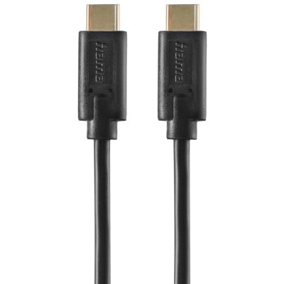 Кабель USB-С > USB-C заряджання/синхронізації Hama 1,5м, чорний (00086409) Кабель USB-С > USB-C заряджання/синхронізації Hama 1,5м, чорний (00086409)