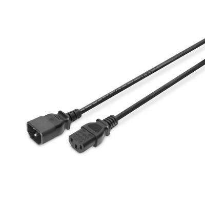 Кабель живлення DIGITUS C13 > C14, 1.2м, чорний (AK-440201-012-S) Кабель живлення DIGITUS C13 > C14, 1.2м, чорний (AK-440201-012-S)