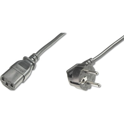 Кабель живлення DIGITUS Schuko 90/M - C13/F, 5м, чорний (AK-440100-050-S) Кабель живлення DIGITUS Schuko 90/M - C13/F, 5м, чорний (AK-440100-050-S)