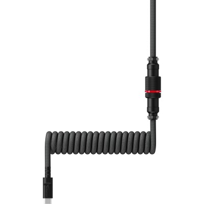 Кабель заряджання/синхронізації HyperX USB-A > USB-C, спіральний, 1.37м, сіро-чорний (6J679AA) Кабель заряджання/синхронізації HyperX USB-A > USB-C, спіральний, 1.37м, сіро-чорний (6J679AA)