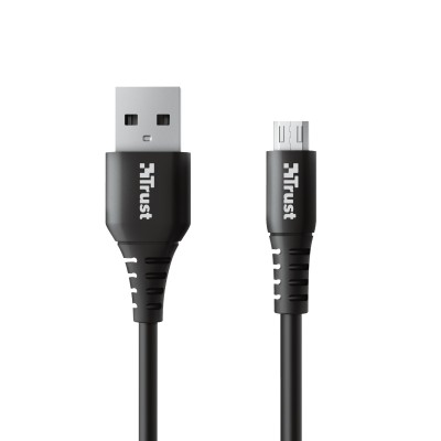 Кабель заряджання/синхронізації Trust Ndura, USB-A > microUSB, 1м, силіконовий, чорний (23567_TRUST) Кабель заряджання/синхронізації Trust Ndura, USB-A > microUSB, 1м, силіконовий, чорний (23567_TRUST)