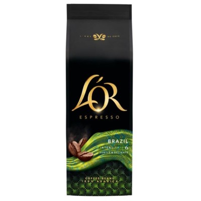 Кава L`OR зерна Espresso Brazil, 500г, 100% арабіка Кава L`OR зерна Espresso Brazil, 500г, 100% арабіка