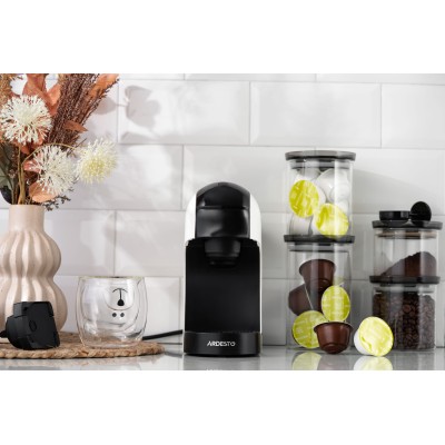 Кавоварка Ardesto капсульна, 0.8л, капсули Nespresso, Nescafe Dolce Gusto, мелена кава, сенсорне керування, білий (YCM-CNDE) Кавоварка Ardesto капсульна, 0.8л, капсули Nespresso, Nescafe Dolce Gusto, мелена кава, сенсорне керування, білий (YCM-CNDE)