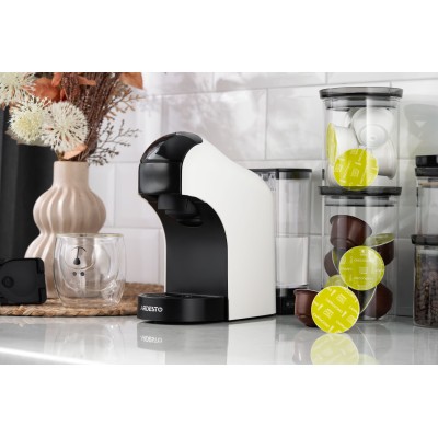 Кавоварка Ardesto капсульна, 0.8л, капсули Nespresso, Nescafe Dolce Gusto, мелена кава, сенсорне керування, білий (YCM-CNDE) Кавоварка Ardesto капсульна, 0.8л, капсули Nespresso, Nescafe Dolce Gusto, мелена кава, сенсорне керування, білий (YCM-CNDE)