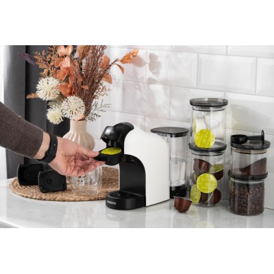 Кавоварка Ardesto капсульна, 0.8л, капсули Nespresso, Nescafe Dolce Gusto, мелена кава, сенсорне керування, білий (YCM-CNDE) Кавоварка Ardesto капсульна, 0.8л, капсули Nespresso, Nescafe Dolce Gusto, мелена кава, сенсорне керування, білий (YCM-CNDE)
