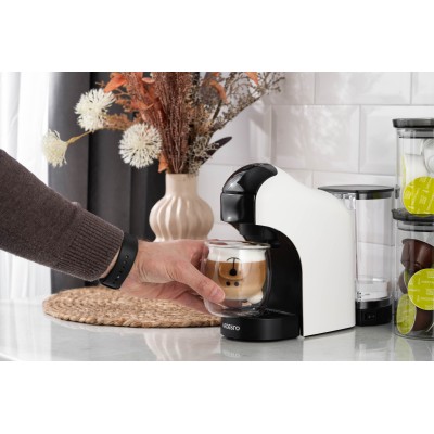 Кавоварка Ardesto капсульна, 0.8л, капсули Nespresso, Nescafe Dolce Gusto, мелена кава, сенсорне керування, білий (YCM-CNDE) Кавоварка Ardesto капсульна, 0.8л, капсули Nespresso, Nescafe Dolce Gusto, мелена кава, сенсорне керування, білий (YCM-CNDE)