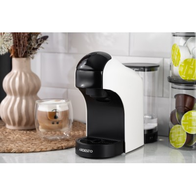 Кавоварка Ardesto капсульна, 0.8л, капсули Nespresso, Nescafe Dolce Gusto, мелена кава, сенсорне керування, білий (YCM-CNDE) Кавоварка Ardesto капсульна, 0.8л, капсули Nespresso, Nescafe Dolce Gusto, мелена кава, сенсорне керування, білий (YCM-CNDE)