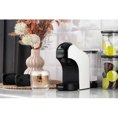 Кавоварка Ardesto капсульна, 0.8л, капсули Nespresso, Nescafe Dolce Gusto, мелена кава, сенсорне керування, білий (YCM-CNDE) Кавоварка Ardesto капсульна, 0.8л, капсули Nespresso, Nescafe Dolce Gusto, мелена кава, сенсорне керування, білий (YCM-CNDE)