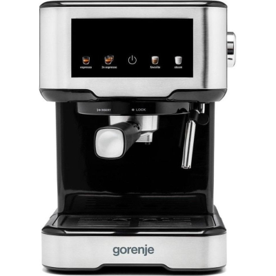 Кавоварка Gorenje ріжкова 1.5л, мелена, ручний капучинатор, нерж (ESCM15CD) Кавоварка Gorenje ріжкова 1.5л, мелена, ручний капучинатор, нерж (ESCM15CD)