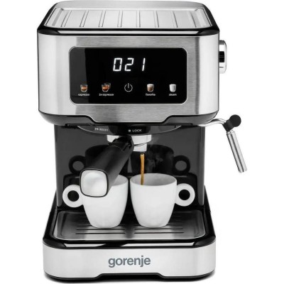 Кавоварка Gorenje ріжкова 1.5л, мелена, ручний капучинатор, нерж (ESCM15CD) Кавоварка Gorenje ріжкова 1.5л, мелена, ручний капучинатор, нерж (ESCM15CD)