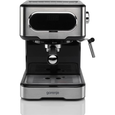 Кавоварка Gorenje ріжкова 1.5л, мелена, ручний капучинатор, нерж (ESCM15DBK) Кавоварка Gorenje ріжкова 1.5л, мелена, ручний капучинатор, нерж (ESCM15DBK)