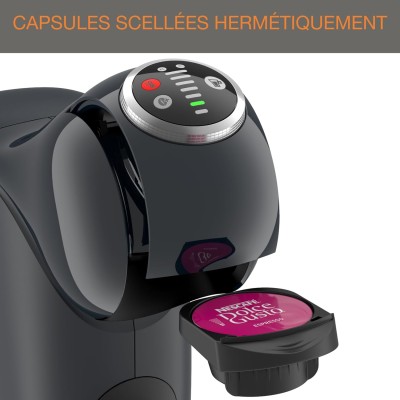 Кавоварка Krups капсульна Dolce Gusto Genio S Plus 0.8л, капсули, сенcорне керування, темно-сірий (KP340B10) Кавоварка Krups капсульна Dolce Gusto Genio S Plus 0.8л, капсули, сенcорне керування, темно-сірий (KP340B10)