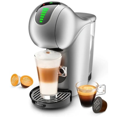 Кавоварка Krups капсульна Dolce Gusto Genio S Touch, 0.8л, капсули, сенcорне керування, сріблястий (KP440E10)