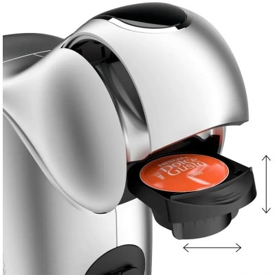 Кавоварка Krups капсульна Dolce Gusto Genio S Touch, 0.8л, капсули, сенcорне керування, сріблястий (KP440E10)