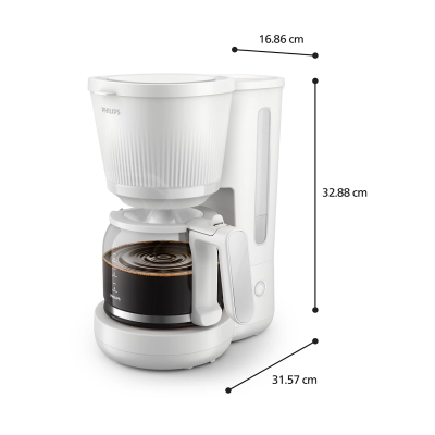 Кавоварка Philips крапельна 3000 Series, 1.38л, мелена, підтримка температури, білий (HD7411/00) Кавоварка Philips крапельна 3000 Series, 1.38л, мелена, підтримка температури, білий (HD7411/00)