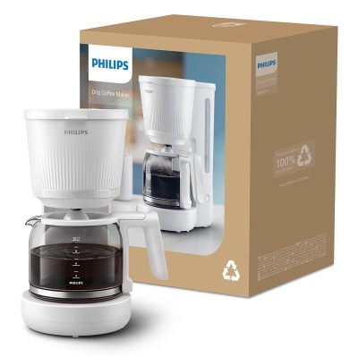 Кавоварка Philips крапельна 3000 Series, 1.38л, мелена, підтримка температури, білий (HD7411/00) Кавоварка Philips крапельна 3000 Series, 1.38л, мелена, підтримка температури, білий (HD7411/00)