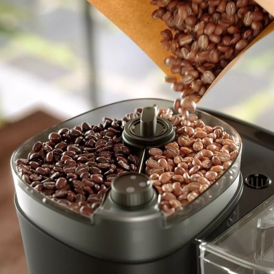 Кавоварка Philips крапельна All-in-1 Brew 1.25л, зерно + мелена, дисплей, підігрів кавника, кавомолка, чорний (HD7900/50) Кавоварка Philips крапельна All-in-1 Brew 1.25л, зерно + мелена, дисплей, підігрів кавника, кавомолка, чорний (HD7900/50)