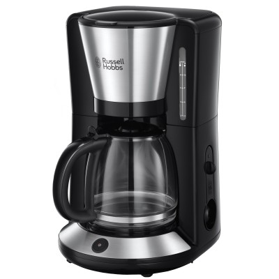 Кавоварка Russell Hobbs крапельна Adventure, 1.25л, мелена, чорно-сріблястий (24010-56) Кавоварка Russell Hobbs крапельна Adventure, 1.25л, мелена, чорно-сріблястий (24010-56)