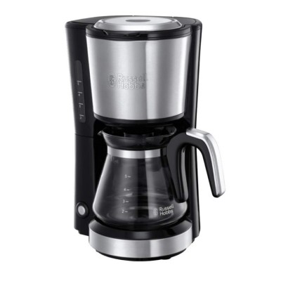 Кавоварка Russell Hobbs крапельна Compact Home, 0.74л, мелена, чорно-сріблястий (24210-56) Кавоварка Russell Hobbs крапельна Compact Home, 0.74л, мелена, чорно-сріблястий (24210-56)
