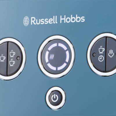 Кавоварка Russell Hobbs ріжкова Distinctions Ocean 1.1л, мелена + чалди, синьо-сріблястий (26451-56) Кавоварка Russell Hobbs ріжкова Distinctions Ocean 1.1л, мелена + чалди, синьо-сріблястий (26451-56)