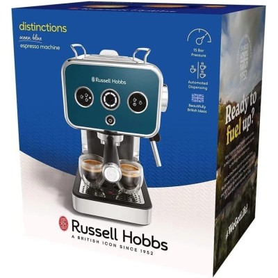 Кавоварка Russell Hobbs ріжкова Distinctions Ocean 1.1л, мелена + чалди, синьо-сріблястий (26451-56) Кавоварка Russell Hobbs ріжкова Distinctions Ocean 1.1л, мелена + чалди, синьо-сріблястий (26451-56)