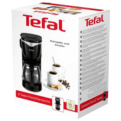 Кавоварка Tefal крапельна Good Value 0.6л, мелена, чорний (CM340811) Кавоварка Tefal крапельна Good Value 0.6л, мелена, чорний (CM340811)