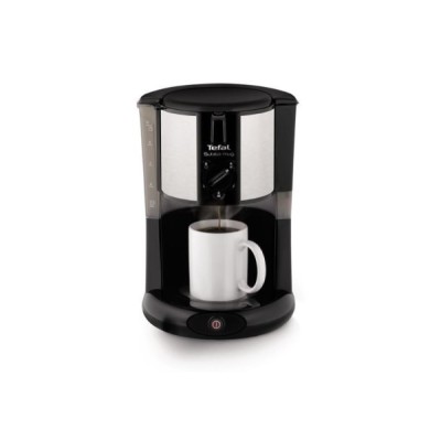 Кавоварка Tefal крапельна Subito Mug 1.25л, мелена, чорно-сріблястий (CM290838) Кавоварка Tefal крапельна Subito Mug 1.25л, мелена, чорно-сріблястий (CM290838)