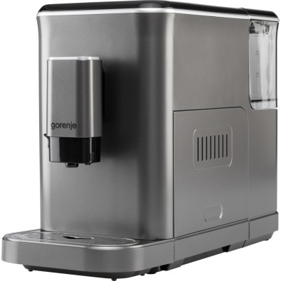Кавомашина Gorenje, 1,5л, зерно, автомат.капучинатор, дисплей, авторецептів - 7, сенcор.керування, антрацит (GFACM20S) Кавомашина Gorenje, 1,5л, зерно, автомат.капучинатор, дисплей, авторецептів - 7, сенcор.керування, антрацит (GFACM20S)