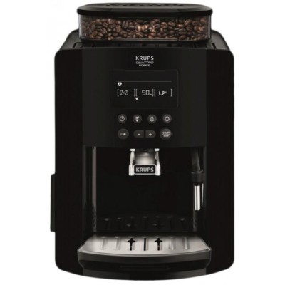 Кавомашина Krups Arabica 1.8л, зерно, ручний капучинатор, LED - дисплей, авторецептів - 3, свій рецепт, чорний (EA817010) Кавомашина Krups Arabica 1.8л, зерно, ручний капучинатор, LED - дисплей, авторецептів - 3, свій рецепт, чорний (EA817010)