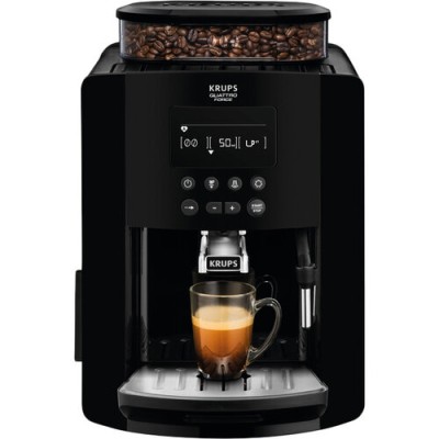 Кавомашина Krups Arabica 1.8л, зерно, ручний капучинатор, LED - дисплей, авторецептів - 3, свій рецепт, чорний (EA817010) Кавомашина Krups Arabica 1.8л, зерно, ручний капучинатор, LED - дисплей, авторецептів - 3, свій рецепт, чорний (EA817010)
