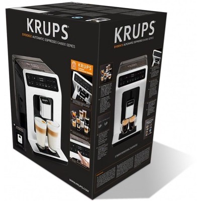 Кавомашина Krups Evidence 2.3л, зерно, автомат.капучинатор, дисплей, авторецептів - 15, сенсор.керування, чорний (EA890810) Кавомашина Krups Evidence 2.3л, зерно, автомат.капучинатор, дисплей, авторецептів - 15, сенсор.керування, чорний (EA890810)