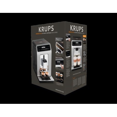 Кавомашина Krups Evidence 2.3л, зерно, автомат.капучинатор, ОLED диспл, авторецептів - 19, сіро - чорний (EA894T10) Кавомашина Krups Evidence 2.3л, зерно, автомат.капучинатор, ОLED диспл, авторецептів - 19, сіро - чорний (EA894T10)