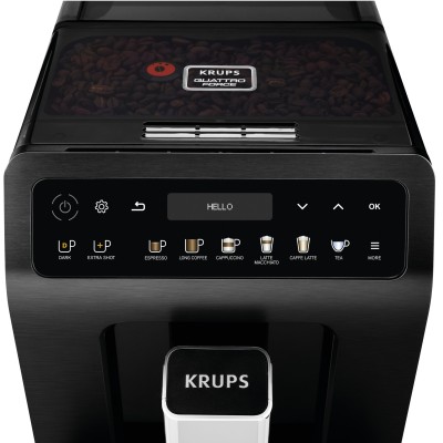 Кавомашина Krups Evidence Plus Titanium 2.3л, зерно, автомат.капучинатор, ОLED диспл, аторец. - 19, чорний (EA894810) Кавомашина Krups Evidence Plus Titanium 2.3л, зерно, автомат.капучинатор, ОLED диспл, аторец. - 19, чорний (EA894810)