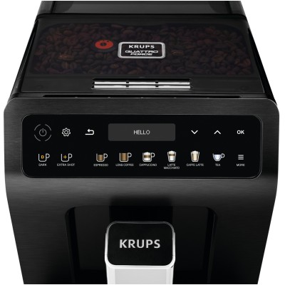 Кавомашина Krups Evidence Plus Titanium 2.3л, зерно, автомат.капучинатор, ОLED диспл, аторец. - 19, чорний (EA894810) Кавомашина Krups Evidence Plus Titanium 2.3л, зерно, автомат.капучинатор, ОLED диспл, аторец. - 19, чорний (EA894810)