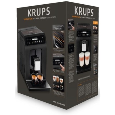 Кавомашина Krups Evidence Plus Titanium 2.3л, зерно, автомат.капучинатор, ОLED диспл, аторец. - 19, чорний (EA894810) Кавомашина Krups Evidence Plus Titanium 2.3л, зерно, автомат.капучинатор, ОLED диспл, аторец. - 19, чорний (EA894810)