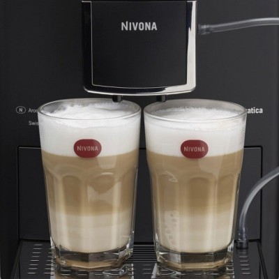 Кавомашина Nivona CafeRomatica 2.2л, зерно + мелена, ручний капучинатор, авторецептів - 5, чорний (NICR550) Кавомашина Nivona CafeRomatica 2.2л, зерно + мелена, ручний капучинатор, авторецептів - 5, чорний (NICR550)